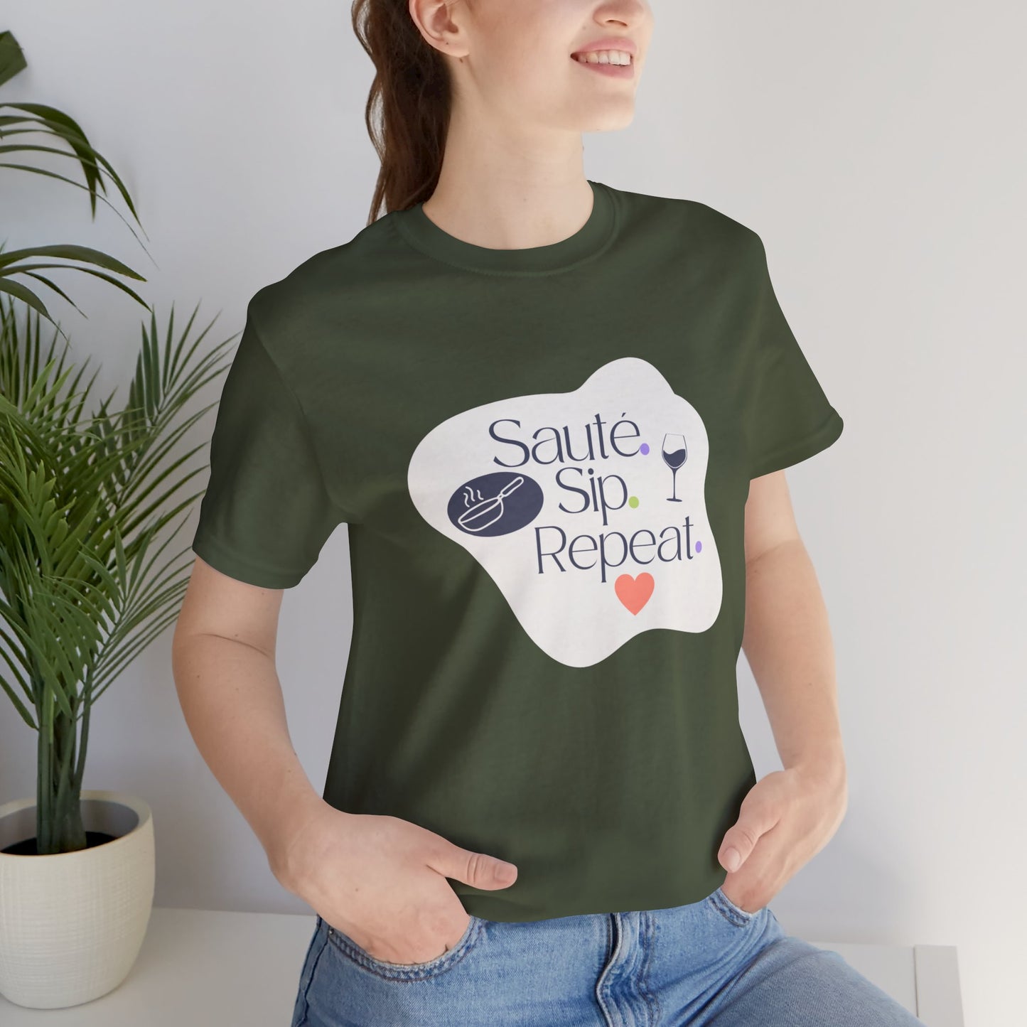 Sauté. Sip. Repeat. - T-shirt