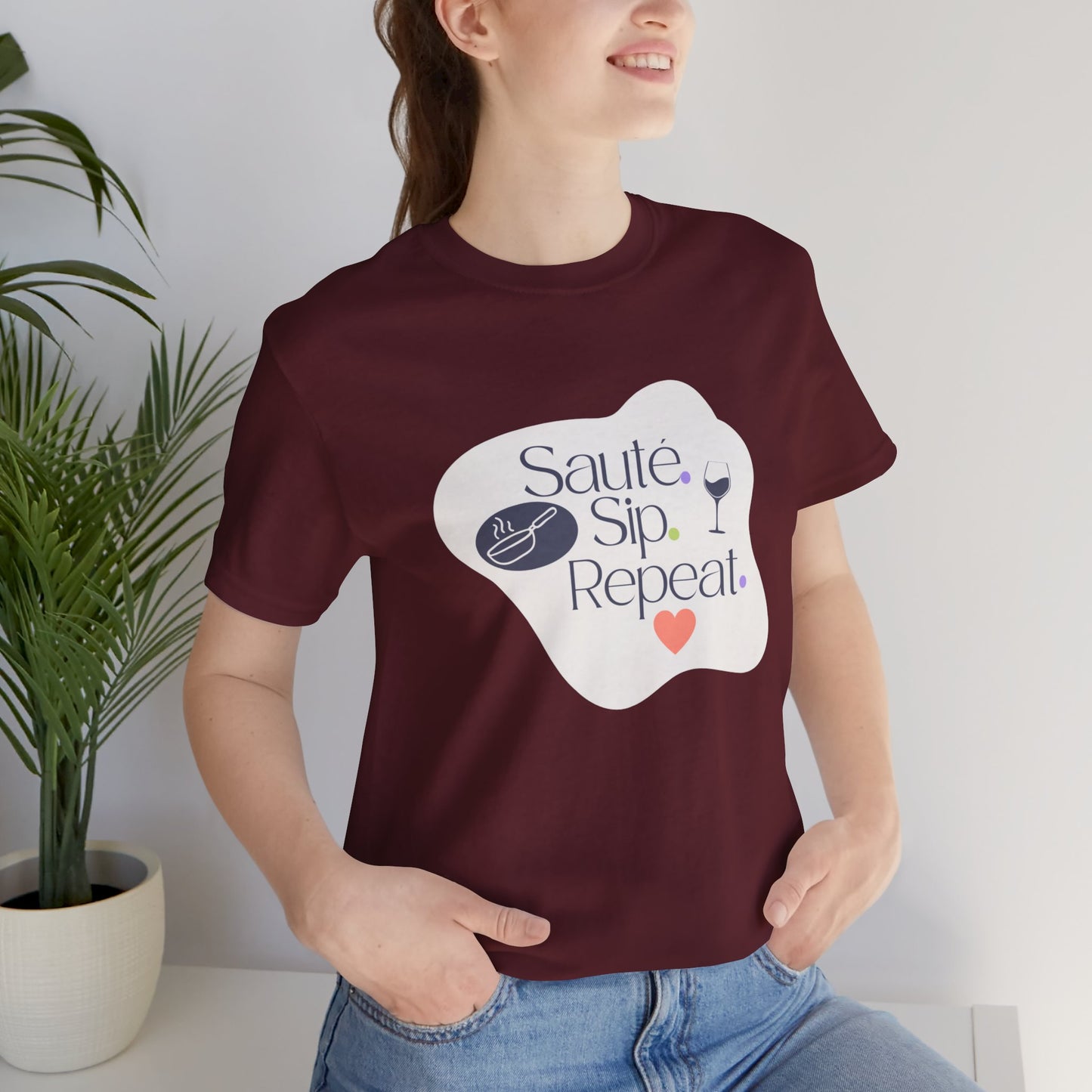 Sauté. Sip. Repeat. - T-shirt