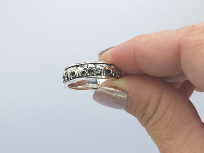 Elephant Spinner Fidget Ring