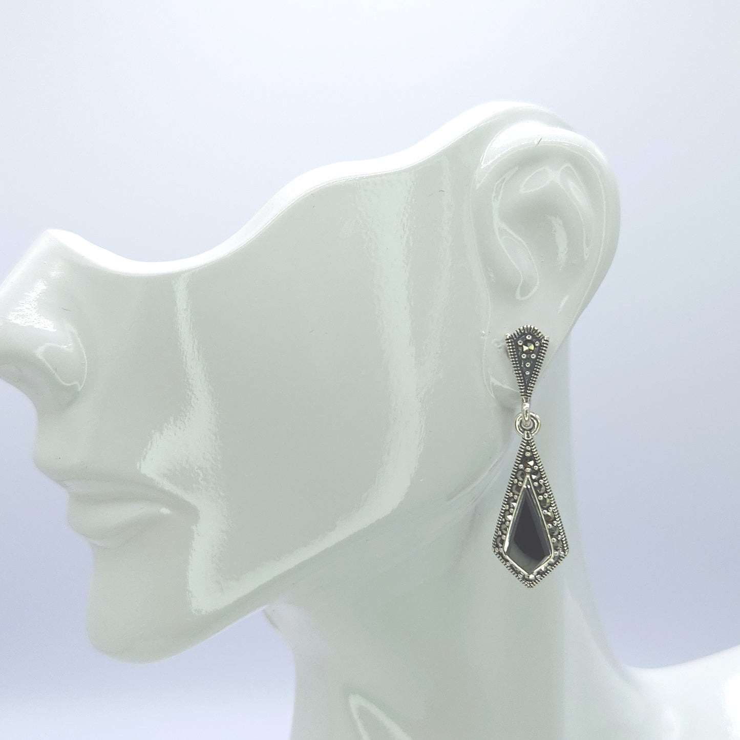 Onyx Kite Earrings