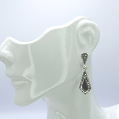 Onyx Kite Earrings