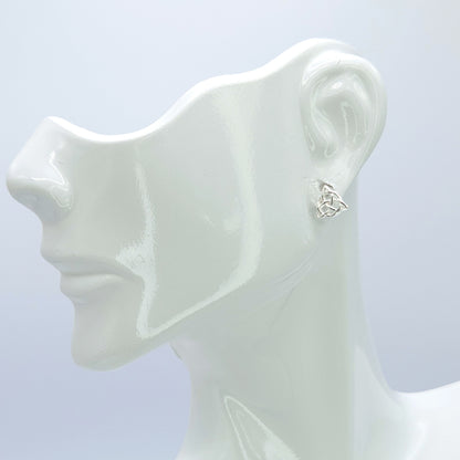 Celtic Knot Triangle Earrings