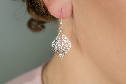 Ornamental Vine Earrings