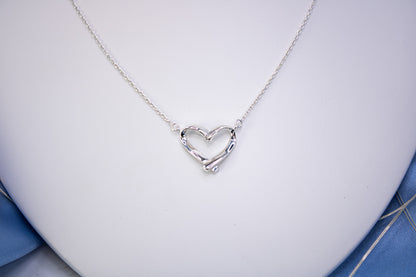 Ribbon Heart Necklace